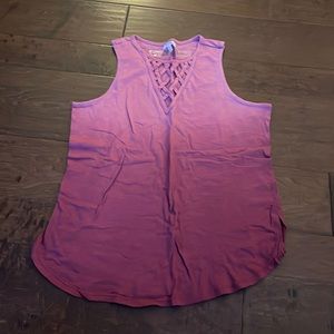Maurice’s NWT ombré tank with cut out front, size large